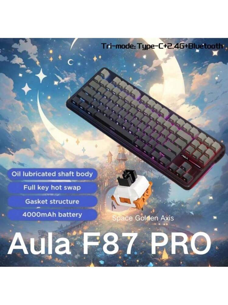 Aula F87 PRO Wireless Tri-Mode Full Hot Swap Mechanical Keyboard ...