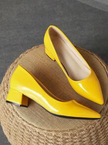 MonaNise 女士时尚绿色尖头低帮浅蓝色石纹高跟鞋，杏色包跟，适合度假、购物、户外活动，红色、黄色、复古、休闲百搭、高端感、黑色鞋子