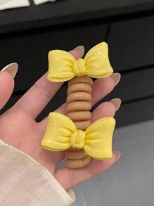 可愛的蝴蝶結泡泡辮造型器 - 多種顏色供女性髮型設計使用，適用於高馬尾和電話線頭髮帶，是女友、媽媽、朋友或老師的完美禮物 - 彩色 - 查看 9