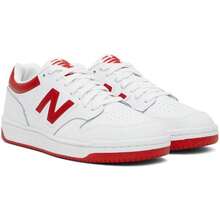 New Balance White & Red 480 Sneakers - Default - View 5