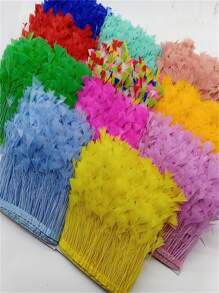 1Yards 10-15cm-4-6inch Pheasant Chicken Feathers Trims Sewing In Dress Fringe For Clothes Diy Needlework Decor Wedding Plume Crafts Accessories