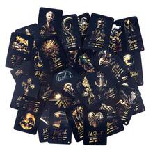 Hot Golden Deep Lenormand Oracle Tarot Card Fate Divination Prophecy Card Family Party Game Tarot 36 Card Deck - Black - View 3