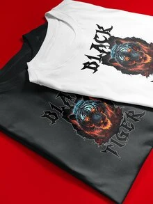 Men T-Shirts - Màu xanh hải quân - Xem 3