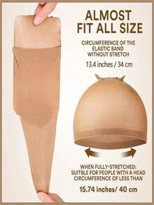 2pcs High Definition Wig Caps, Elastic And Breathable, Perfect For Professional Use - Hair Cap - View 6