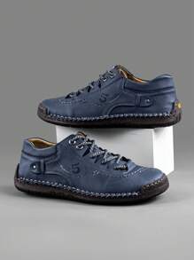 Men's Handmade Casual Shoes, Flat Bottomed Outdoor Walking And Sports Shoes