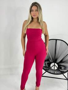 Women Jumpsuits - Màu Hồng Tươi - Xem 4
