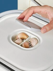 Kitchen Household Rice Barrel Seal Insect-Proof And Moisture-Proof Rice Barrel Box  Rice Flour Barrel Rice Jar - White - View 5