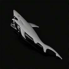 1 pieza Clip de corbata personalizado divertido y genial con diseño de pistola en color negro para hombres - Negro de pistola - Ver 16