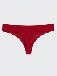 5条蝴蝶结前开襟扇形边无缝丁字裤，速干透气 - 彩色 - 查看 8