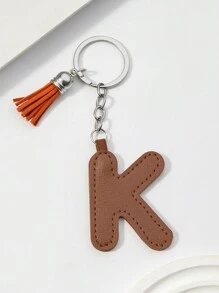 Móc khóa tua rua nhiều màu bằng da PU thủ công mới với 26 chữ cái tiếng Anh, móc khóa bằng da nhiều màu sắc làm quà tặng lễ hội sáng tạo, quà lưu niệm và quà tặng cho bạn bè, quà tặng sáng tạo cho bạn gái, quà tặng lễ hội, móc khóa cho điện thoại di động và chìa khóa xe hơi, phụ kiện túi xe học sinh dễ thương theo phong cách Goth Y2k - Nhiều màu - Xem 24