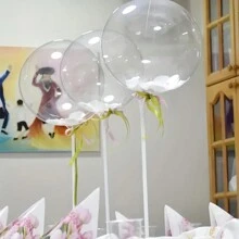 10 套桌面气球架，粘贴式桌面气球架，适用于生日派对、婚礼和周年纪念装饰、圣诞节 - 無色 - 查看 3