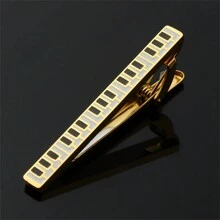 1pc Music Note & Piano Key Stainless Steel Tie Clip Suitable For Men's Tie Dressing - Tie Clip - View 13