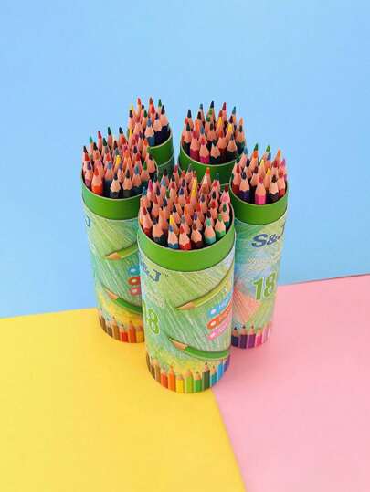 Set di 60 pezzi di matite colorate a cilindro 12/24/36/48 colori confezionati per studenti disegno, scarabocchi, schizzi, colorazione artistica, a base di acqua e olio, impermeabile