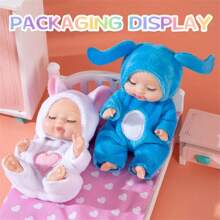 1 pieza/6 piezas/set, muñeca renacida simulación durmiendo de familia feliz, muñeca renacida de princesa disfrazada de pequeño animal, regalo de juguete, muñeca DIY, Bjd Doll - Multicolor - Ver 7
