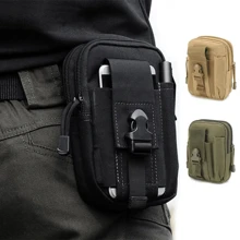 Bolsa Táctica Militar Camuflaje Multifuncional Para Celular Gran Capacidad LEODY - Negro - Ver 3