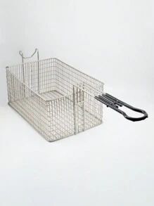 Pack Of 2 10 L Fryer Baskets. Stainless Steel - Silver - View 3
