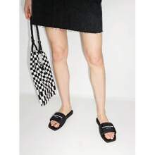 ALEXANDER WANG - Women Pool Slides Sandals - Black - View 2