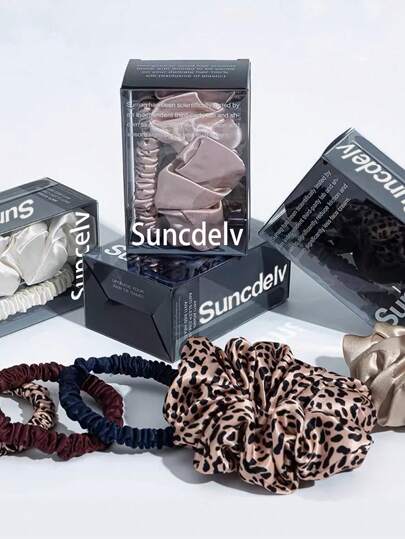 Dây buộc tóc bằng lụa 100%, 22 dây buộc tóc chống gãy rụng và tạo nếp, phụ kiện tóc tự nhiên cho nữ, bộ 2 hộp dây buộc tóc thời trang, kẹp tóc đuôi ngựa hình tai báo lớn + nhỏ, dây chun buộc tóc, phụ kiện dây buộc tóc bằng cao su.