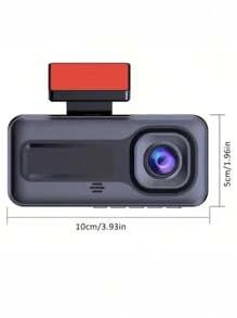 1 Máy ảnh Dash 3 màn hình 1080P với Camera 3 kênh, Màn hình IPS 2 inch, Kết nối USB, Ghi vòng lặp, Chức năng nhìn ban đêm, Thích hợp để giám sát xe phía trước và phía sau, Lái xe an toàn, Ghi lại tai nạn và thu thập bằng chứng - màu đen - Xem 1