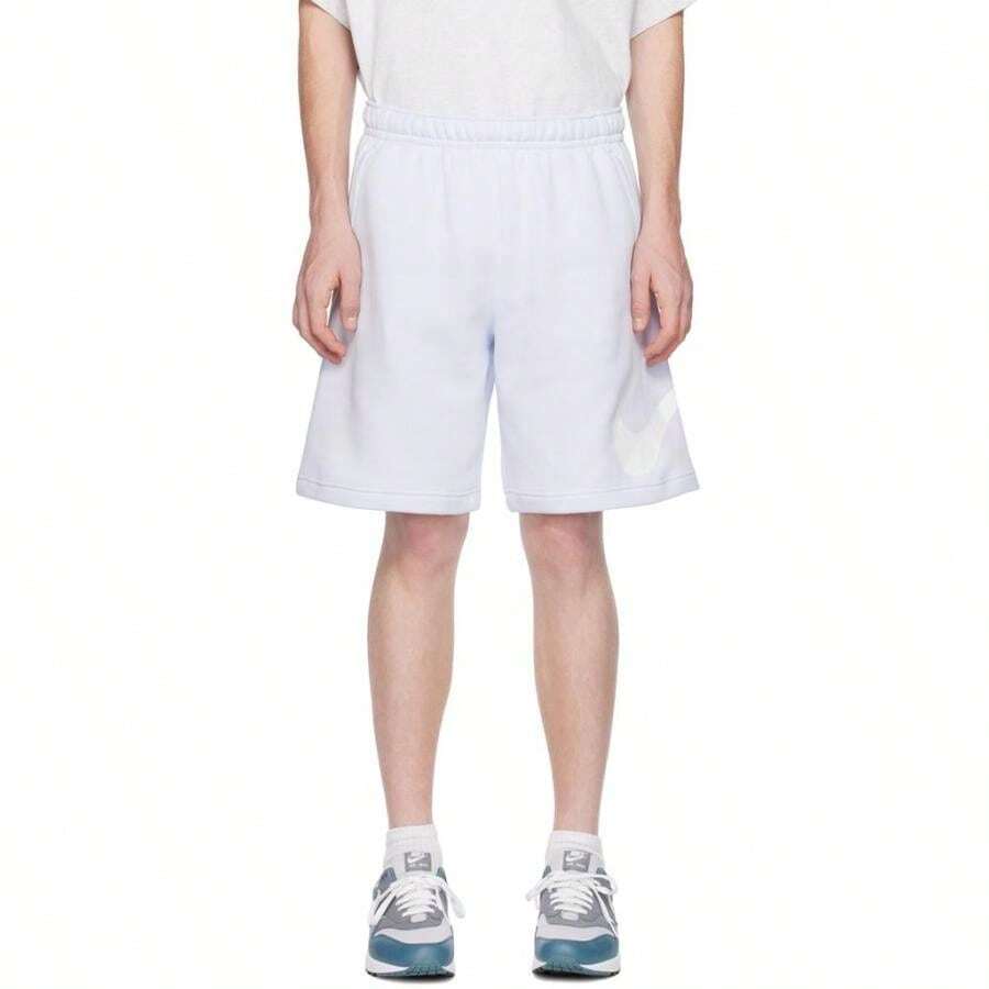 Blue Drawstring Shorts - Default - View 1