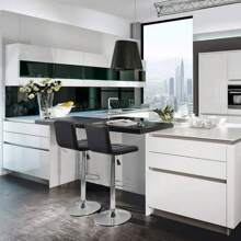 Furniwell Taburetes de Barra - Negro - Ver 2