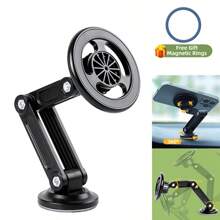 360 ° drehbarer magnetischer Autotelefonhalter Autonavigation Magsafe Telefonständerhalterung Faltbarer Telefonhalter