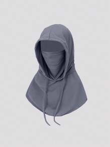 1/2 Peças Balaclava Unissex de Seda de Gelo, Sensação Refrescante, Máscara Facial Completa Respirável, Proteção Solar, Chapéu Protetor Respirável e Elástico, Gola Tubular para Pesca, Surfe e Esqui