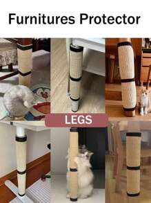 Sisal Gato Rascador Mat Gatinho Rectificando Pantalla de Garra Rascador Mueble Protector de Pierna de Mesa Sofá Tablero para rascar para Gatos Suministros para Mascotas