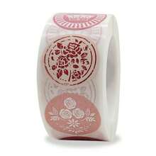 500 miếng/cuộn Nhãn dán cảm ơn hình hoa, Nhãn dán Giáng sinh, Hình vẽ Giáng sinh, Nhãn quà tặng, Nhãn, Con dấu phong bì - Nhiều màu - Xem 1