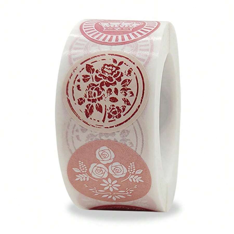 500 miếng/cuộn Nhãn dán cảm ơn hình hoa, Nhãn dán Giáng sinh, Hình vẽ Giáng sinh, Nhãn quà tặng, Nhãn, Con dấu phong bì - Nhiều màu - Xem 1