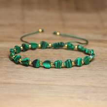 gxtbw 1 件精致女士天然碧玉串珠手链宝石疗愈水晶心形海洋沉积物手链适合情人节、妈妈、母亲、母亲节、礼物 - 手鍊 - 查看 14