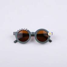 Floral Daisy Personalized Name Fashion Glasses | | Personalized DIY Fashion Glasses Fashion,Colorful,Cute,Adorable,Contracted,Kawaii,Y2K,Casual,2000s Fashion,Cuties Custom,Personalized,Unique,Customized Ideal Gifts For Him Her,Boyfriend,Girlfriend,Family,Friends,Grandparents,Children For Christmas,For Winter,For Fall/Autumn,For Holiday Finds,Winter Fashion,Christmas Gift,Personalized Gifts For Women/Men - Brown - View 7