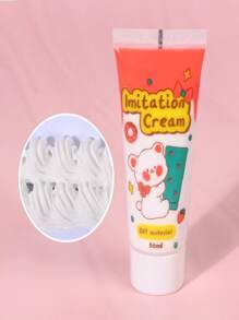 50 جرام مادة غراء كريمي اصطناعي مناسب لصنع الإكسسوارات اليدوية للصيف والمدرسة