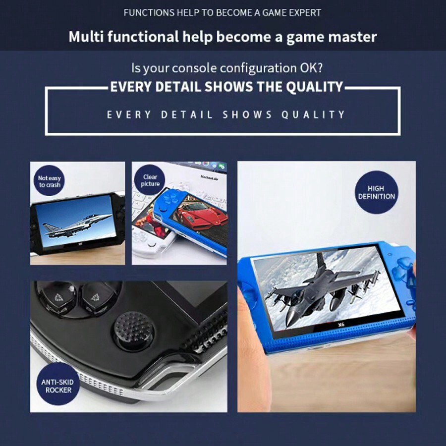 Portable Retro Video Game Console With Arcade Games Emulator, Mini