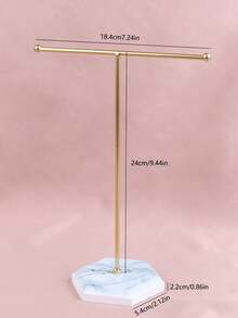 1pc Jewelry Display Stand For Earrings Storage, Earring Organizer Rack, Ear Stud Holder Hanger, Earring Display Shelf Tray, Ear Drop Showcase Decoration - Multicolor - View 2