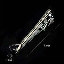 1 pieza Clip de corbata personalizado divertido y genial con diseño de pistola en color negro para hombres - Negro de pistola - Ver 27