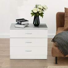 [FCH] Modern Simple 3-Drawer Dresser White - White - View 5