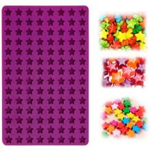 1个硅胶星形模具，适用于巧克力、糖果和软糖，112个模腔，非常适合DIY手工、婚礼和派对、婚礼和生日用品、家居和派对装饰。