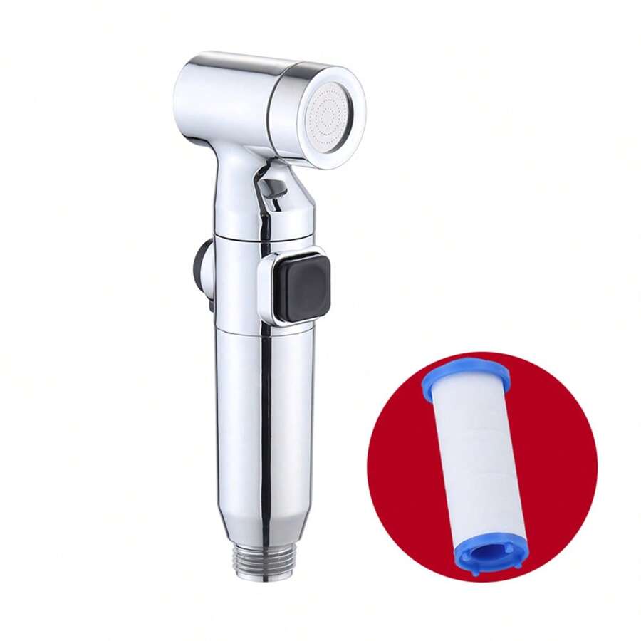 Bathroom Toilet Bidet Spray - Silver - View 1