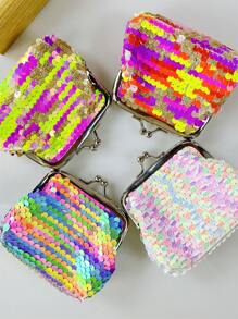 1入迷你彩色包，女孩可攜式彩色錢包禮物 - 白色 - 查看 1
