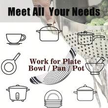 1Pc Pot Strainer With Handle Stainless Steel Colander Pasta Drainer Pan Pot Strainer With Recessed Hand Grips Suitable For Kitchen Pots And Pans Different Sizes Up To 10 Inches - Silver - View 5