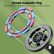 360 ° drehbarer magnetischer Autotelefonhalter Autonavigation Magsafe Telefonständerhalterung Faltbarer Telefonhalter