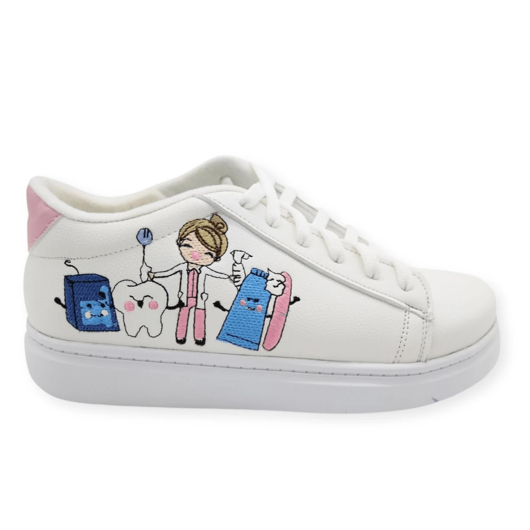 tenis con diseño de Dentista - Blanco - Ver 1
