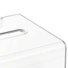 Transparent Lockable Suggestion Box With Sign Holder, Voting Ballot Box, Storage Container For Ballots/Suggestions/Donations, Raffle Box, Acrylic Tube Shape 6.25 X 4.65 X 4 Inches (Approximately 15.7 X 11.7 X 10.2 Cm) Back To School - Transparent - View 11