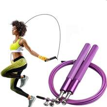 Cuerda Saltar Aluminio Box Crossfit Ultra Rapida - Morado - Ver 2