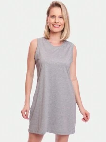 Women Dresses - 灰色 - 查看 2