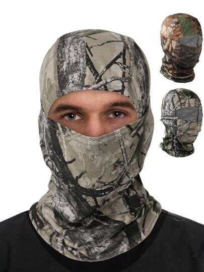 Balaclava Gesichtsmaske für Männer und Frauen, Vollkopf Wickel, Motorrad Abkühlung Hals Gamasche, taktische Kapuze für Wandern, Radfahren. Balaclava Masken Gesichtsmaske Camo Ski Masken winddichte Vollmaske für Outdoor Sportarten, Ski, Snowboarding, Motorrad, taktisch, für Männer und Frauen