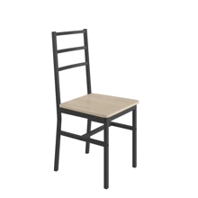 Five-Piece Set Table And Chair With Backrest, Industrial Style, Solid Structure