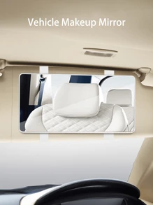 1入組汽車遮陽板梳妝鏡 - 白色 - 查看 5