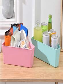 1入綠色塑料多功能創意桌面，桌面，檯面加厚加大收納盒，組織者，適用於客廳，廚房，浴室，臥室，辦公室和其他多用途